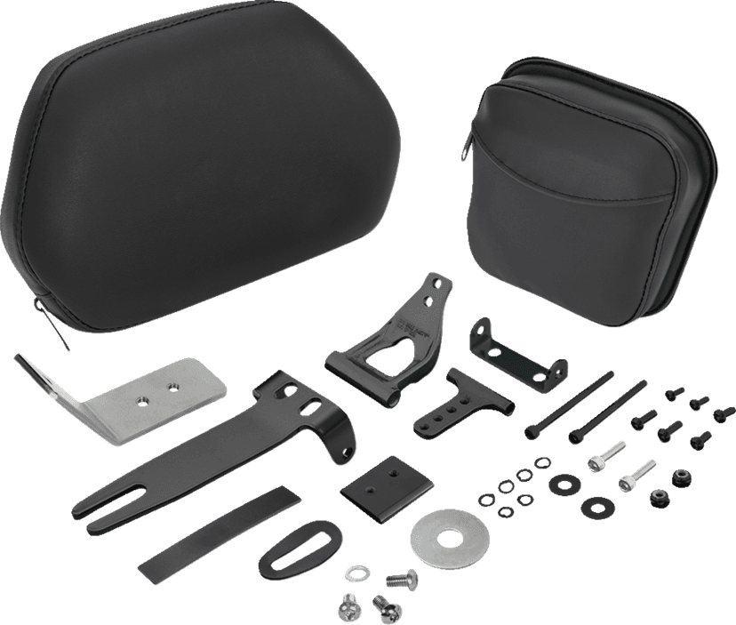 SHOW CHROME 0822-0540 Platinum RT Grande Backrest - Driver - Black - Can-Am Limited/RT '20-'26 — image 1 of 3