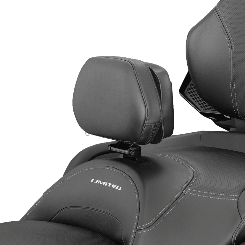 SHOW CHROME 0822-0540 Platinum RT Grande Backrest - Driver - Black - Can-Am Limited/RT '20-'26 — image 2 of 3