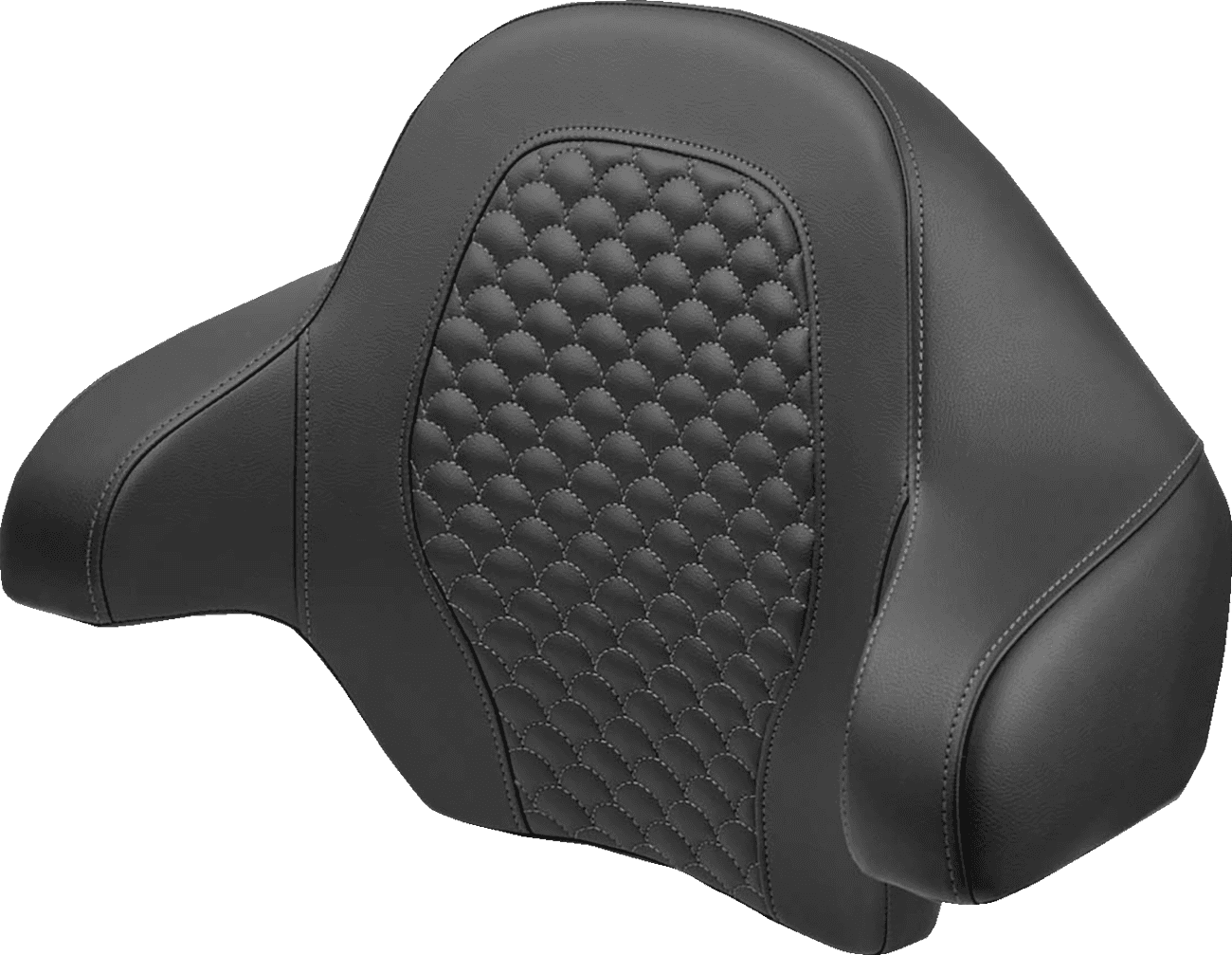 SADDLEMEN 0822-0626 Tour Pak - Dragon Scale - Gray Stitch - FLH/FLT '14-'24