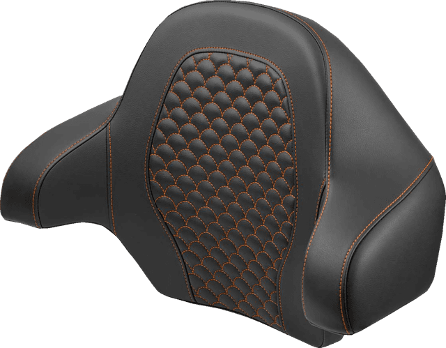 SADDLEMEN 0822-0627 Tour Pak - Dragon Scale - Orange Stitch - FLH/FLT '14-'24