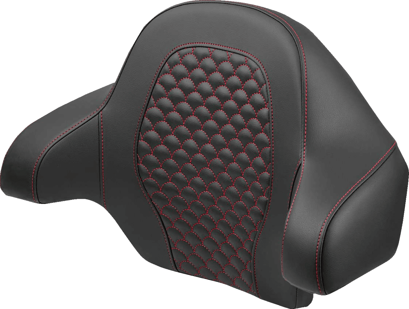 SADDLEMEN 0822-0628 Tour Pak - Dragon Scale - Red Stitch - FLH/FLT '14-'24