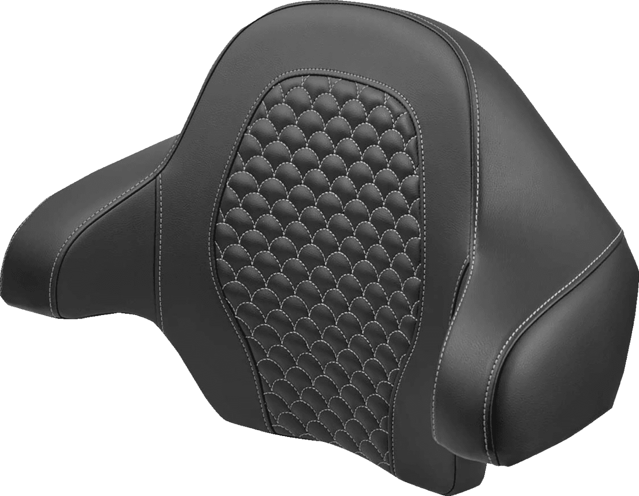 SADDLEMEN 0822-0629 Tour Pak - Dragon Scale - Silver Stitch - FLH/FLT '14-'24