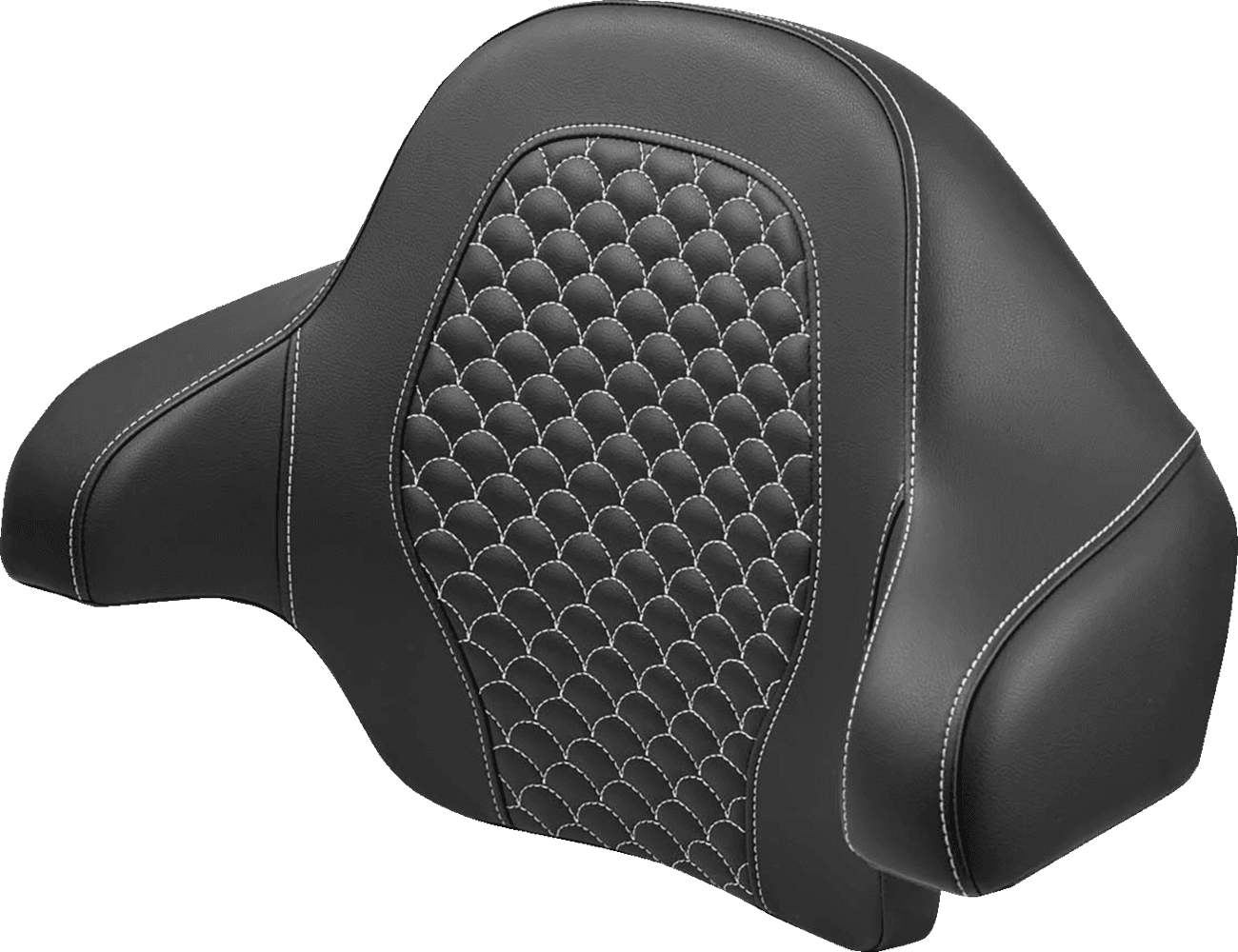 SADDLEMEN 0822-0630 Tour Pak - Dragon Scale - White Stitch - FLH/FLT '14-'24