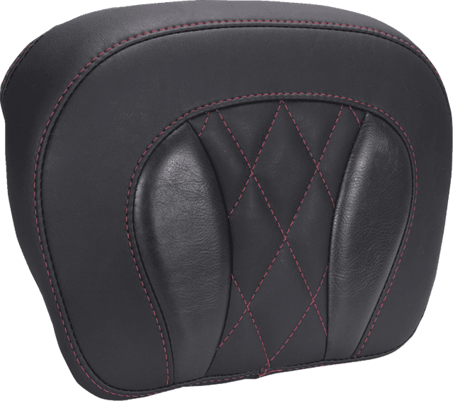 MUSTANG 0822-0641 Chopped Tour-Pak® Pad - Dark Cherry Stitching - FLH/FLT '23-'25 — image 1 of 2