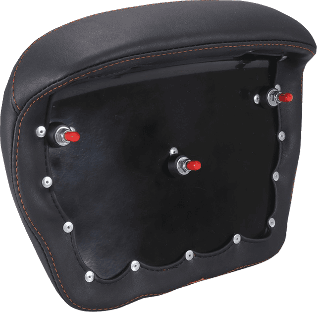 MUSTANG 0822-0643 Chopped Tour-Pak® Pad - Mandarin Orange Stitching - FLH/FLT '23-'25 — image 2 of 2