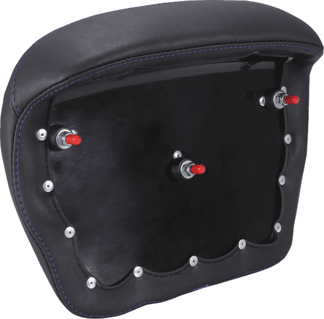 MUSTANG 0822-0644 Chopped Tour-Pak® Pad - Sky Blue Stitching - FLH/FLT '23-'25 — image 2 of 2