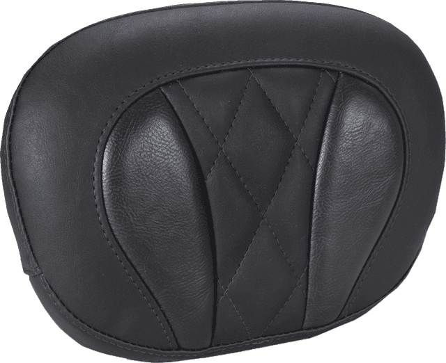 MUSTANG 0822-0645 Deluxe Sissy Bar Pad - Diamond - Black Stitch - FLT/FLH '23-'25 — image 1 of 2