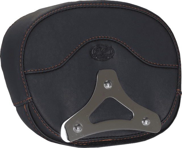 MUSTANG 0822-0648 Deluxe Sissy Bar Pad - Diamond - Mandarin Orange Stitch - FLT/FLH '23-'25 — image 2 of 2