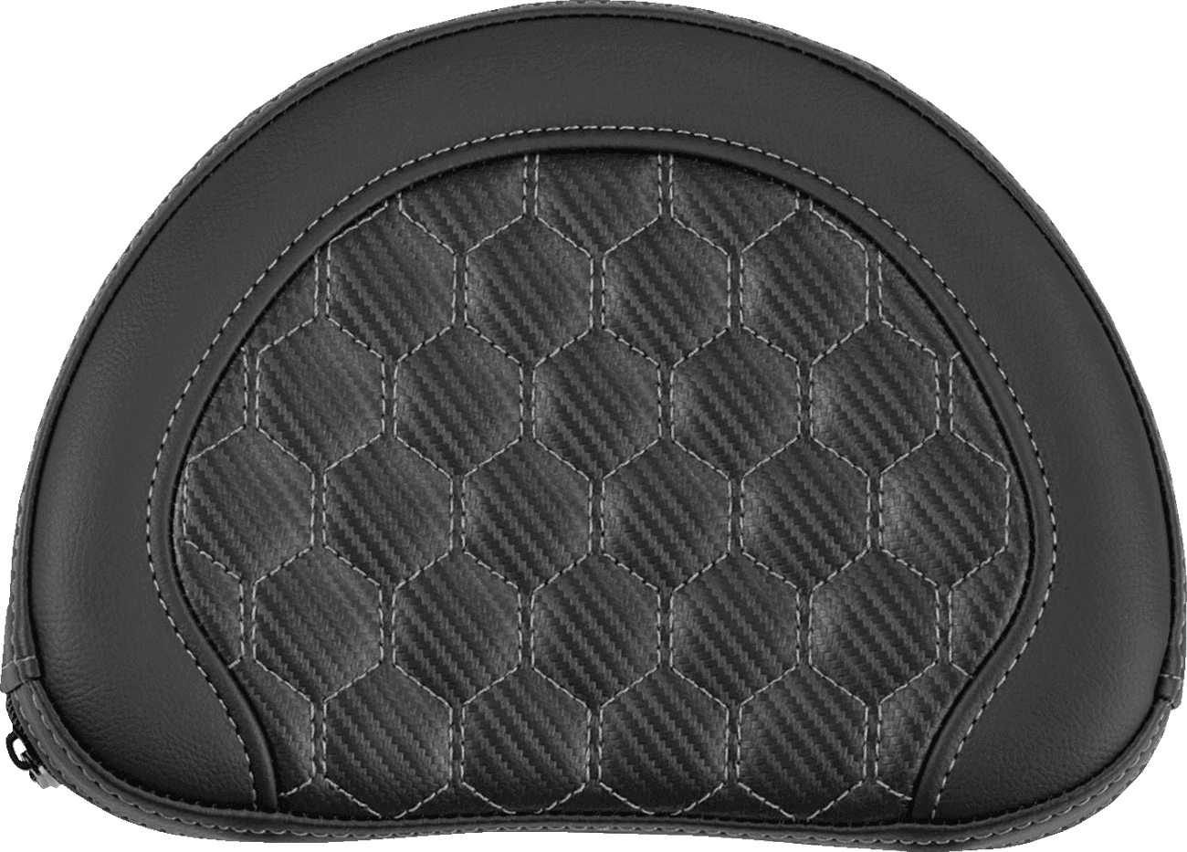 SADDLEMEN 0822-0661 Contour Sissy Bar Pad - Honeycomb - Gray Stitch - Universal - 2" Thick