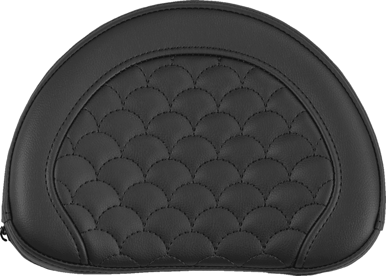 SADDLEMEN 0822-0677 Contoured Sissy Bar Pad - Dragon Scale - Black Stitch - 2" Thick