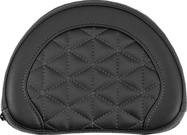 SADDLEMEN 0822-0692 Contoured Sissy Bar Pad - Tri-Gripper - Gray Stitch - 2" Thick