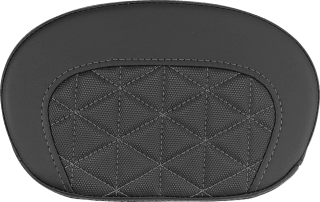 SADDLEMEN 0822-0711 Mini Contour Sissy Bar Pad - Tri-Gripper - Gray Stitch