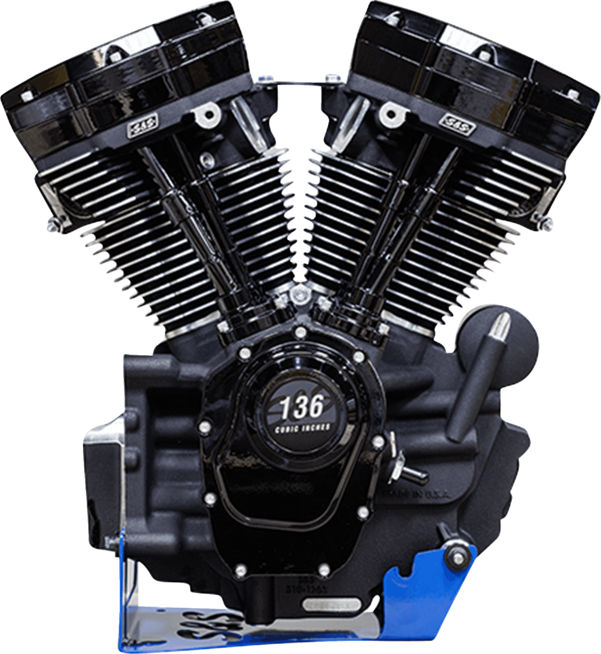 S&S CYCLE 09010266 MK136 Engine - 550G Camshaft - Oil Cooled - M8 Softail
