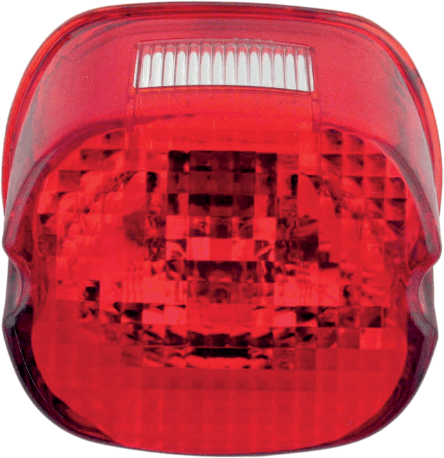 DRAG SPECIALTIES 0902-6320 Laydown Taillight Lens - Red
