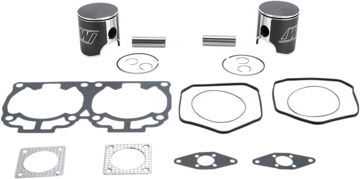 WISECO 0903-0609 Piston Kit with Gaskets - 72.00 mm - 593 H.O. Engine Type - Ski-Doo