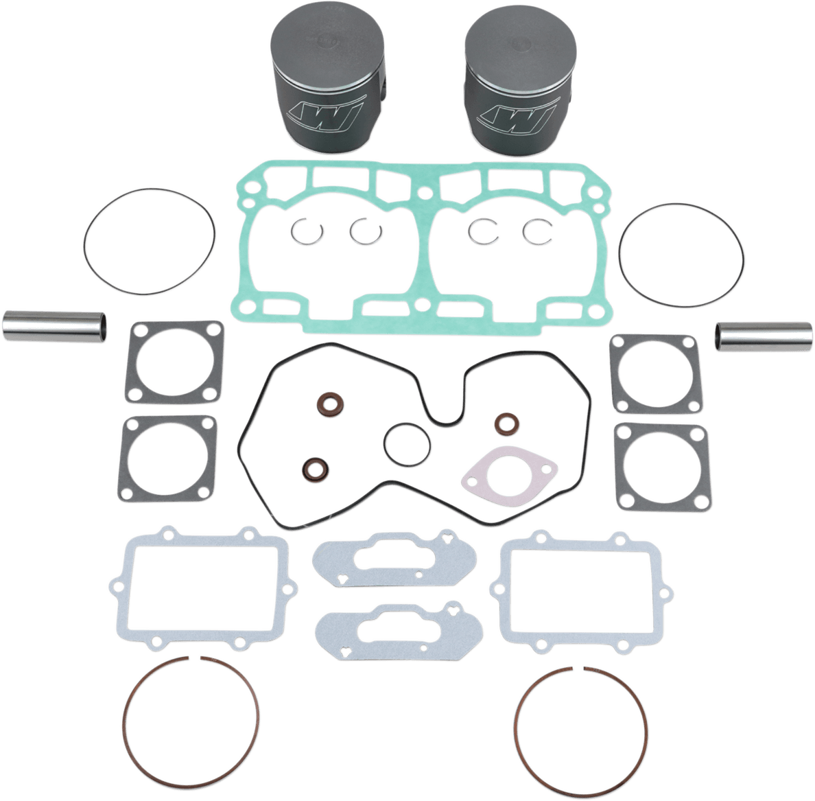 WISECO 0903-0809 Piston Kit with Gaskets - 82.00 mm - 800R PTEK Engine Type - Ski-Doo