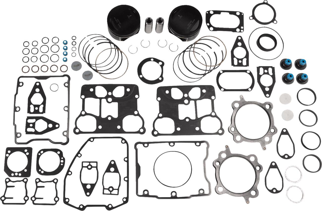 WISECO 0903-1170 Piston Kit with Gaskets - Standard - Twin Cam 88"/96"/103" Bored to 1746 cc (106 Cubic Inch)