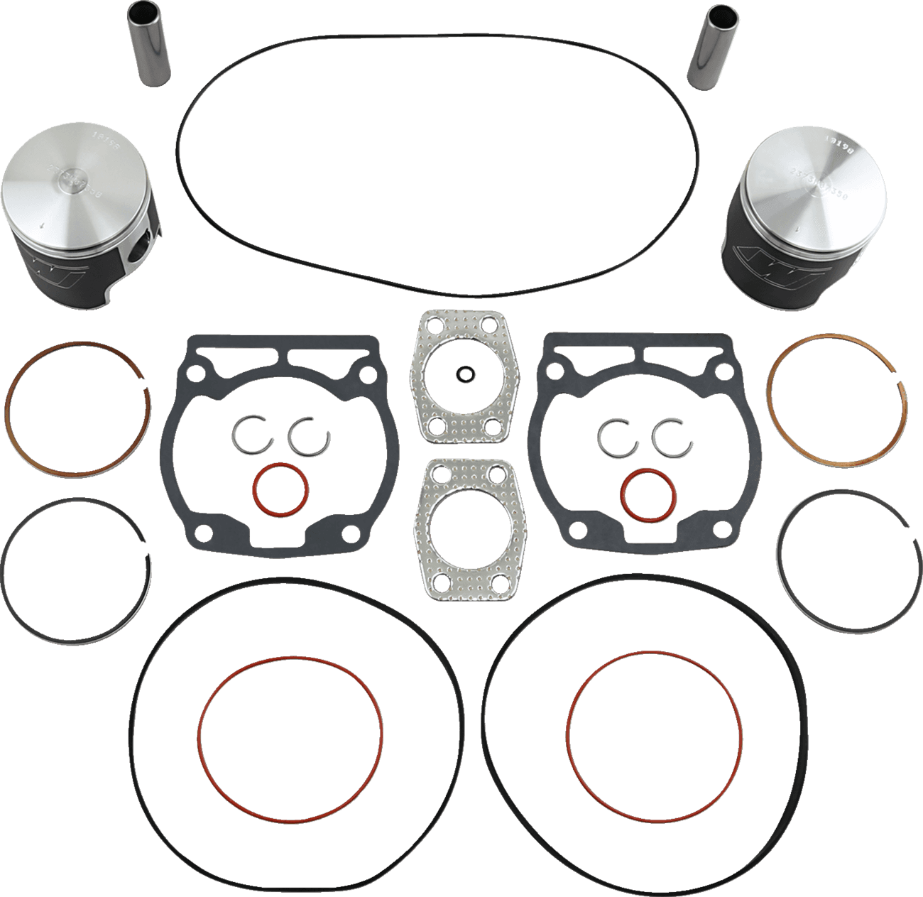 WISECO 0903-1194 Piston Kit with Gaskets - 73.50 mm - 537 Engine Type - Ski-Doo