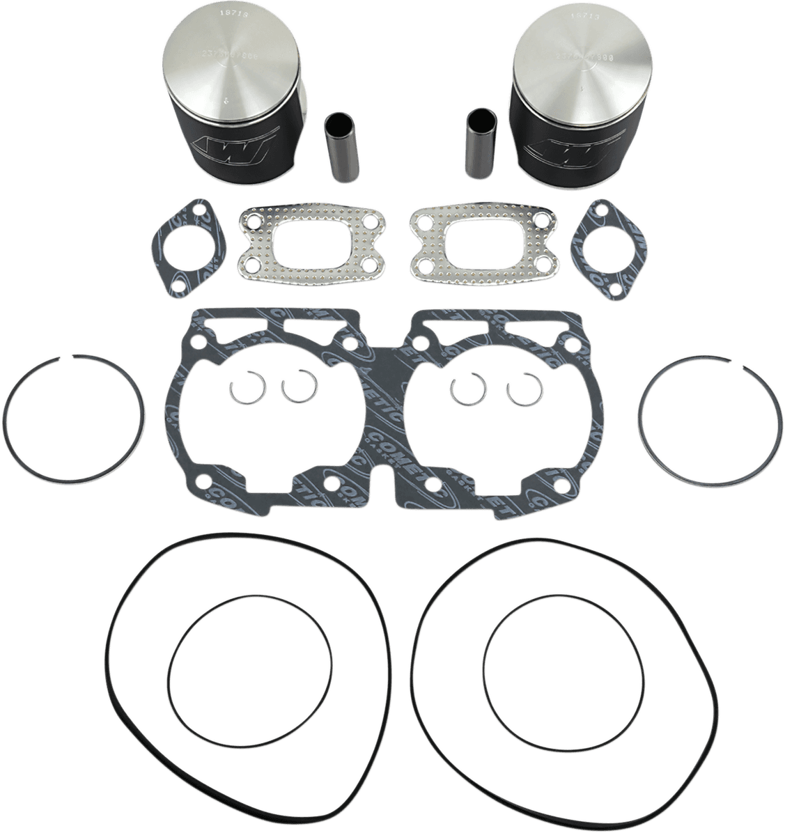 WISECO 0903-1202 Piston Kit with Gaskets - 78.00 mm - 582 Engine Type - Ski-Doo