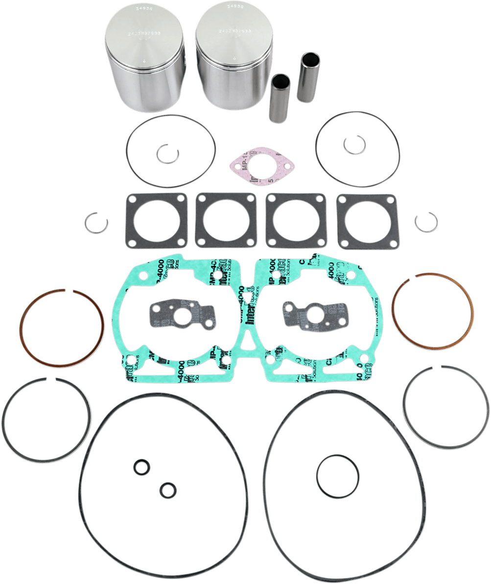 WISECO 0903-1229 Piston Kit with Gaskets - 78.00 mm - 670 H.O. Engine Type - Ski-Doo