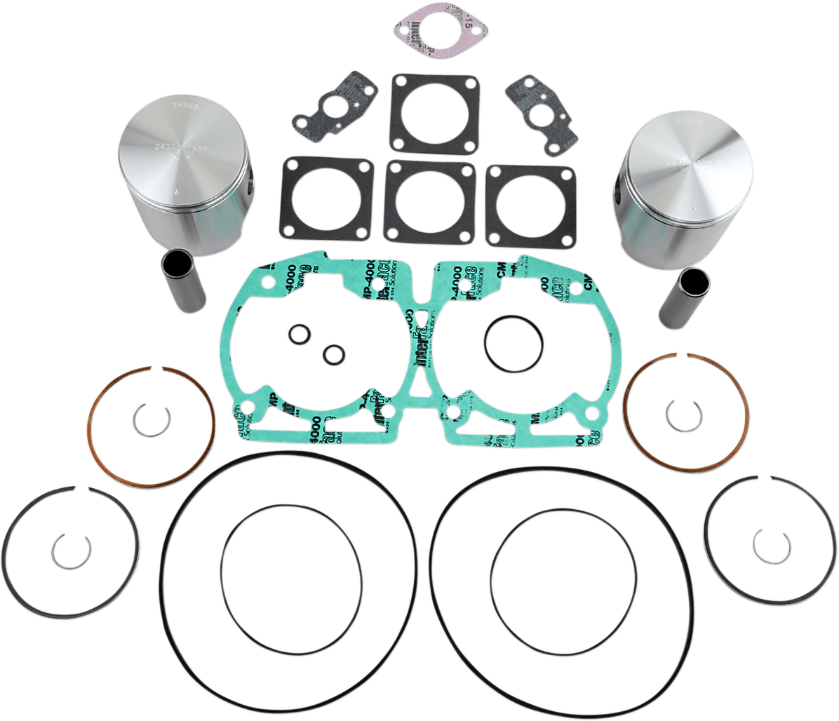 WISECO 0903-1230 Piston Kit with Gaskets - 78.50 mm - 670 H.O. Engine Type - Ski-Doo