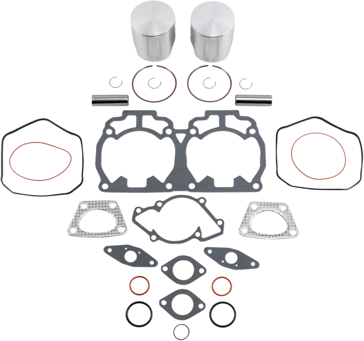 WISECO 0903-1232 Piston Kit with Gaskets - 70.50 mm - 493 Engine Type - Ski-Doo