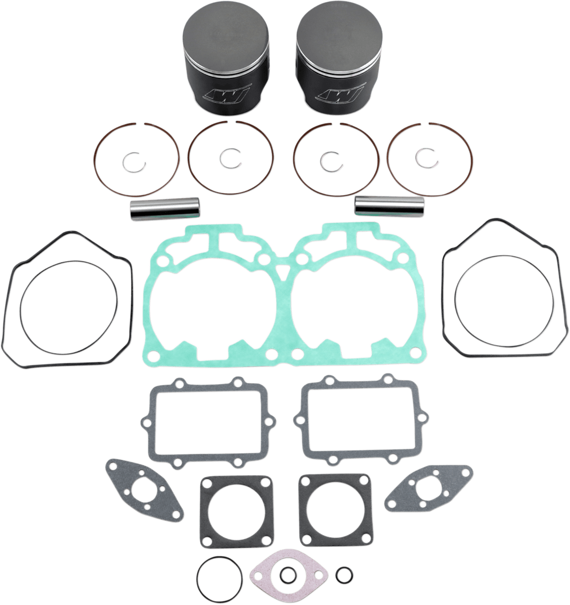 WISECO 0903-1235 Piston Kit with Gaskets - 83.00 mm -793 Engine Type - Ski-Doo