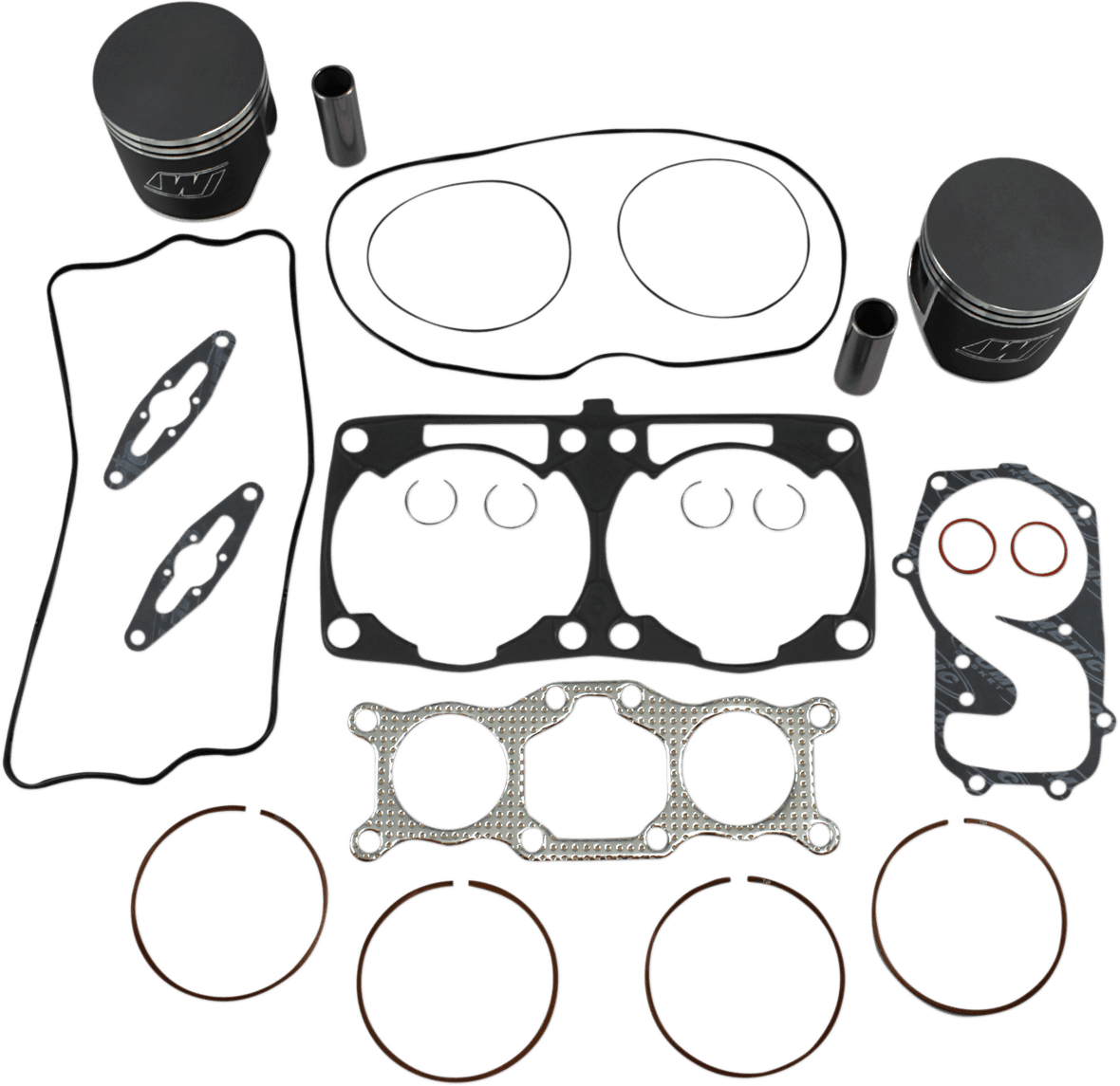 WISECO 0903-1252 Piston Kit with Gaskets - 85.00 mm - Polaris Engine Type - Polaris