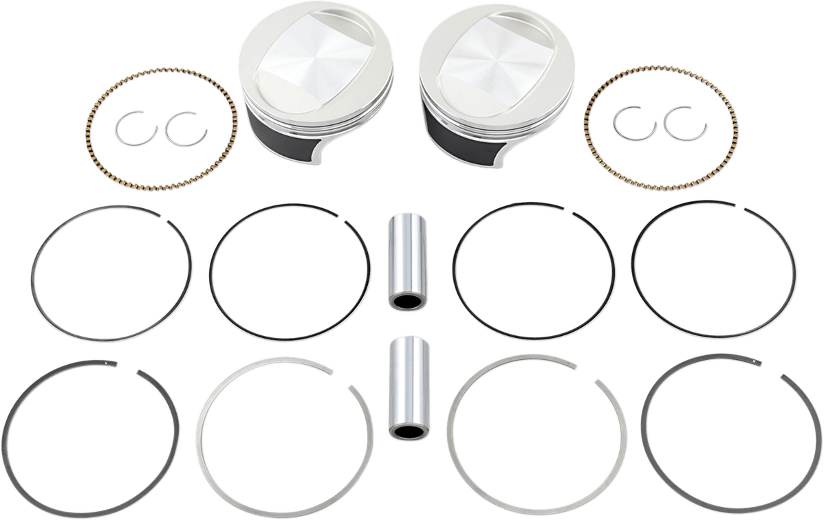 WISECO 0903-1565 Tracker™ Series Piston Kit - 3.875" - 96 Cubic Inch Bored to 103 Cubic Inch - Standard - Twin Cam