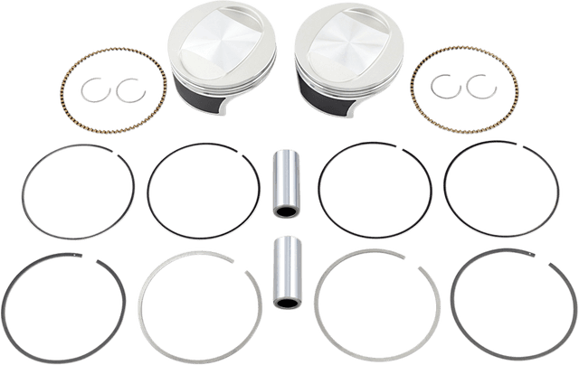 WISECO 0903-1565 Tracker™ Series Piston Kit - 3.875" - 96 Cubic Inch Bored to 103 Cubic Inch - Standard - Twin Cam