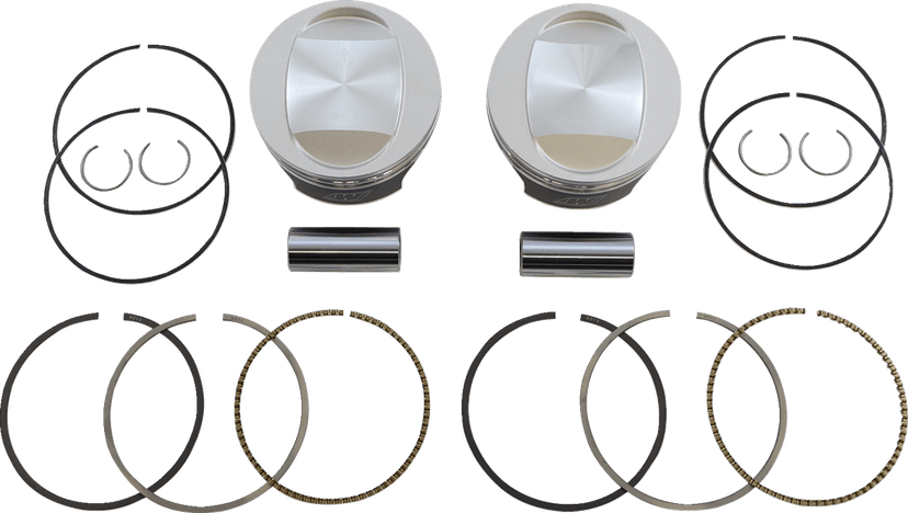 WISECO 0903-1566 Tracker™ Series Piston Kit - 3.885" - 96 Cubic Inch Bored to 103 Cubic Inch - +0.010" - Twin Cam
