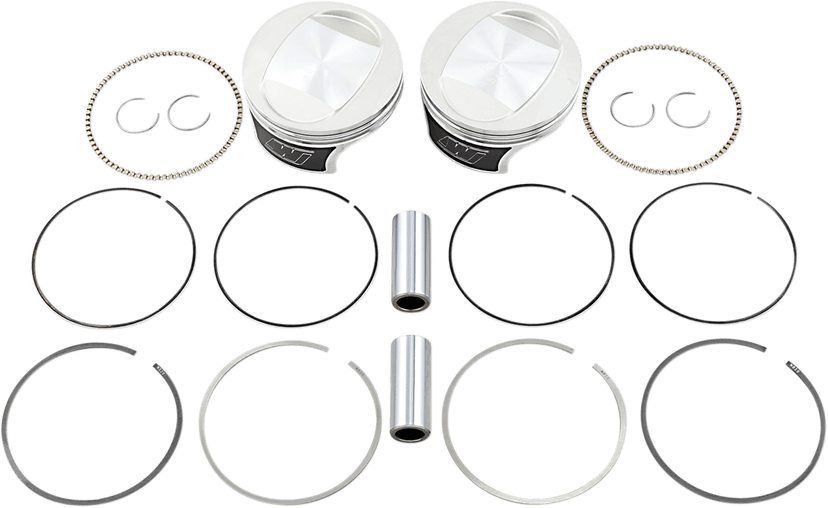 WISECO 0903-1567 Tracker™ Series Piston Kit - 3.895" - 96 Cubic Inch Bored to 103 Cubic Inch - +0.020" - Twin Cam