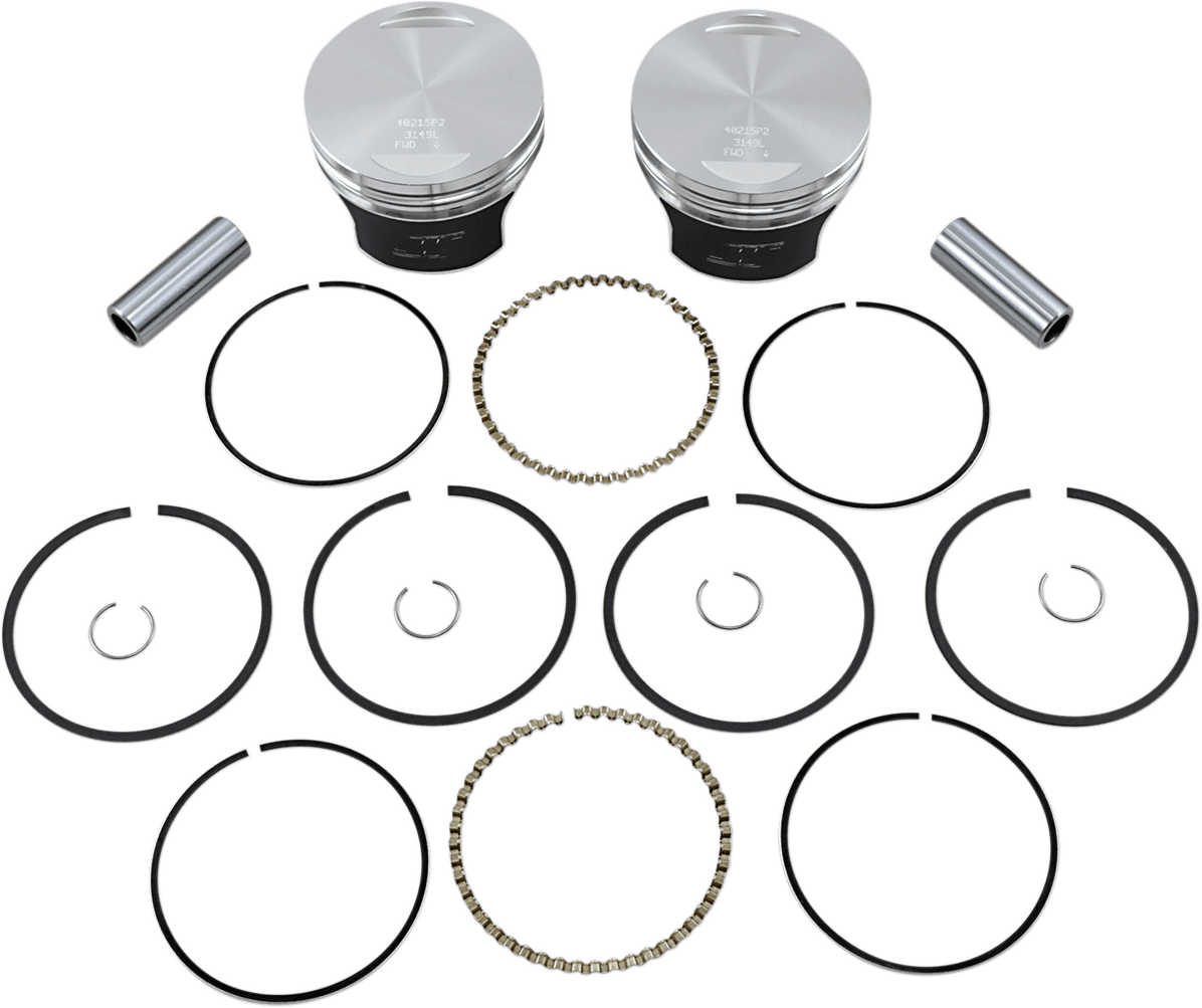 WISECO 0903-1578 Tracker™ Series Piston Kit - 3.518" - 1340 cc 80 Cubic Inch - +0.020" - Evolution