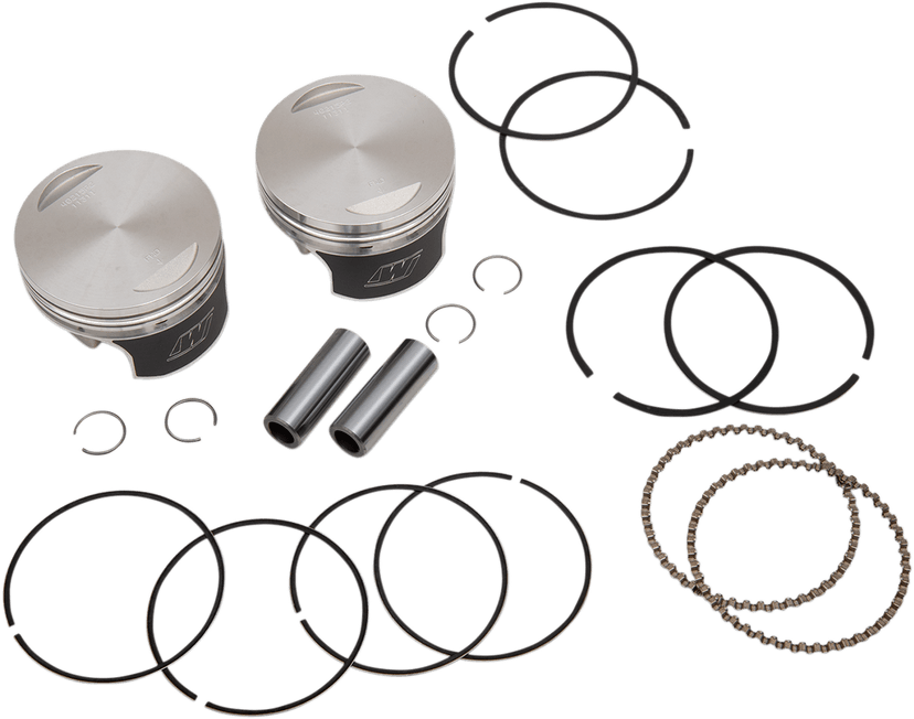 WISECO 0903-1578 Tracker™ Series Piston Kit - 3.518" - 1340 cc 80 Cubic Inch - +0.020" - Evolution — image 2 of 2