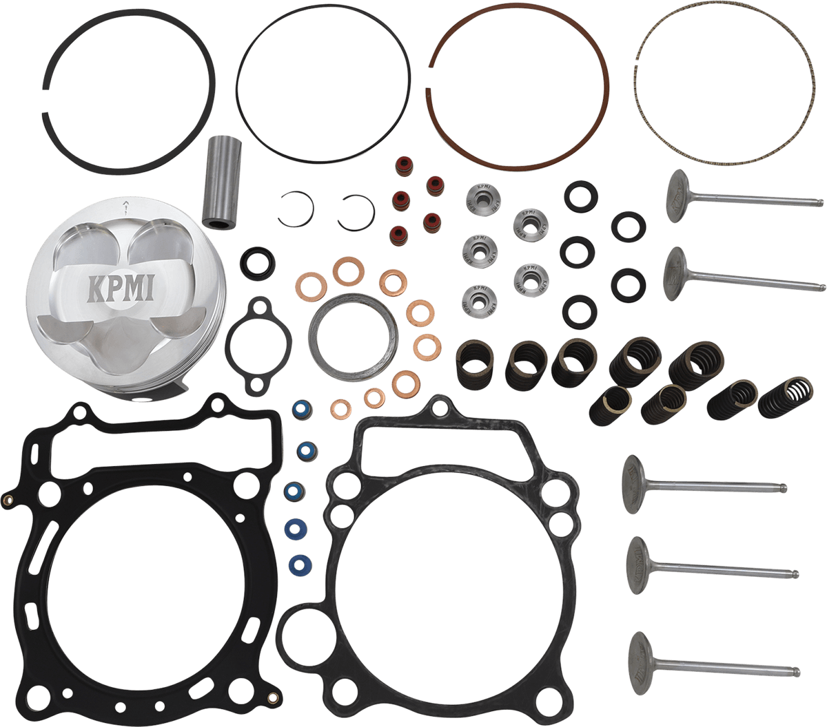 KIBBLEWHITE 0903-1588 Top End Kit - White Diamond® Valves with Piston Kit - Yamaha WR450F/YZ450F