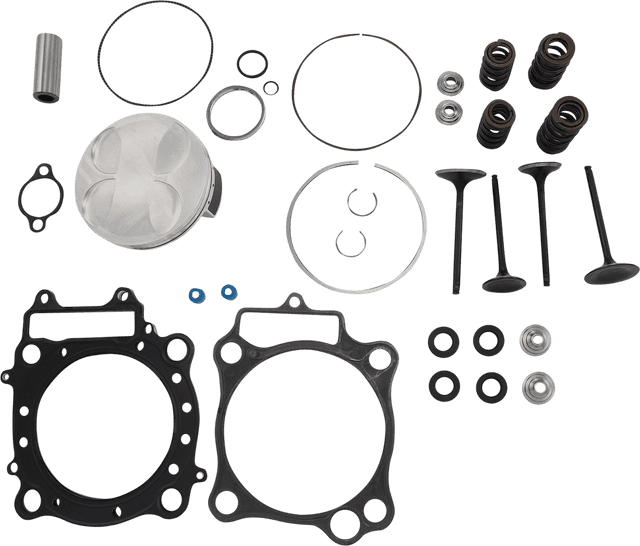 KIBBLEWHITE 0903-1595 Top End Kit - Black Diamond™ Valves with Piston Kit - Honda CRF450R