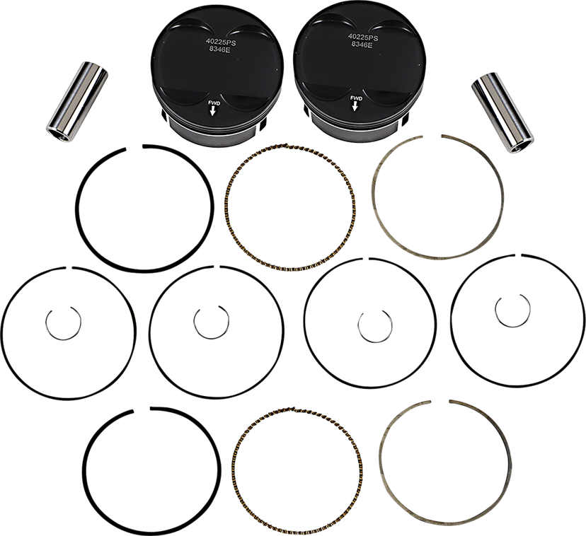WISECO 0903-1676 Piston Kit - 4.250" Bore - 124 CI - CVO 117" M8