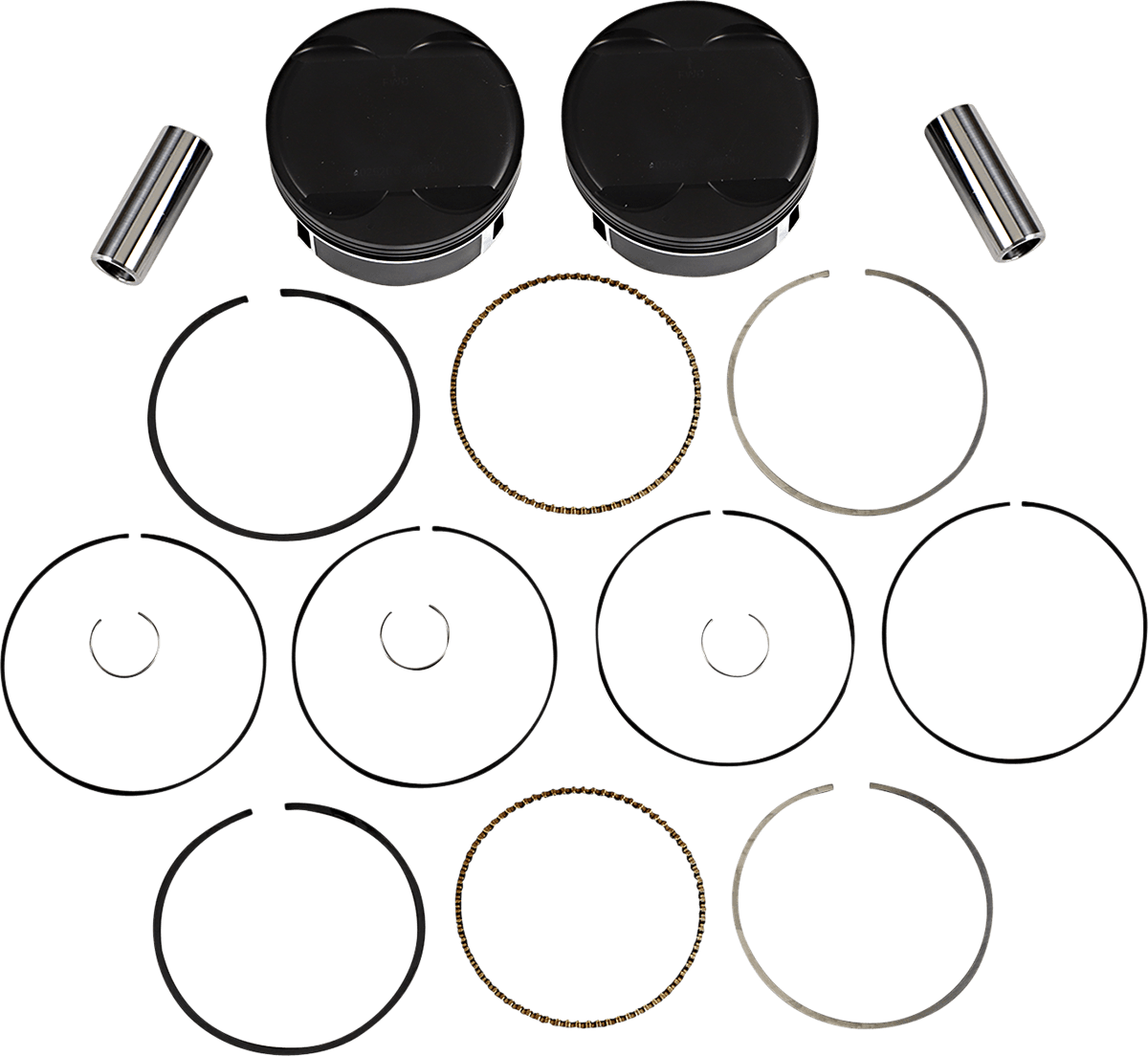 WISECO 0903-1679 Piston Kit - 4.080" Bore - 118 CI - 114"/117" M8