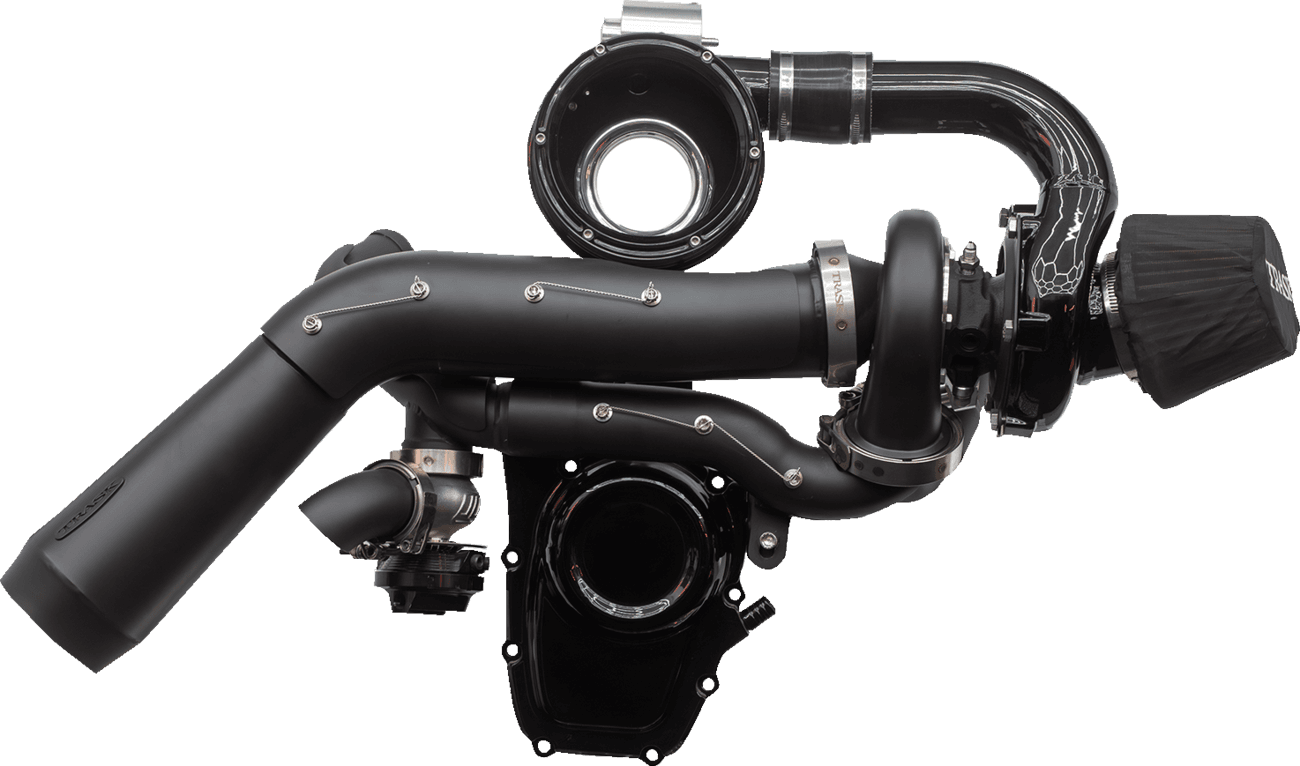 TRASK 09040260 Tornado Turbo Kit - Stage 2 - Black with Black Aluminum - Gen 1 M8