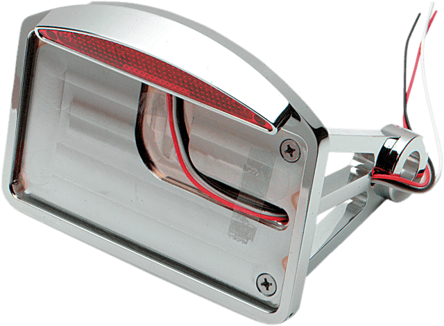 DRAG SPECIALTIES 0906-6042 Side Mount Taillight/License Plate Mount - Flat Horizontal - Half-Moon
