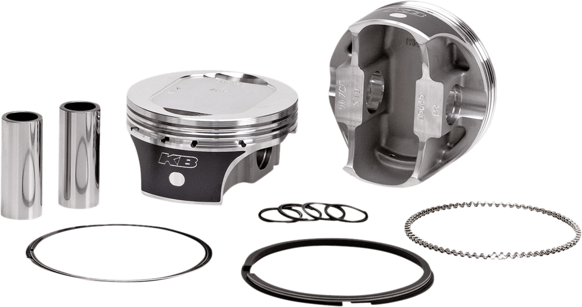 KB PERFORMANCE 0910-0937 Piston Kit - 3.875" Standard - 9.5:1 CR - 96" to 103" Big Bore |103" Twin Cam