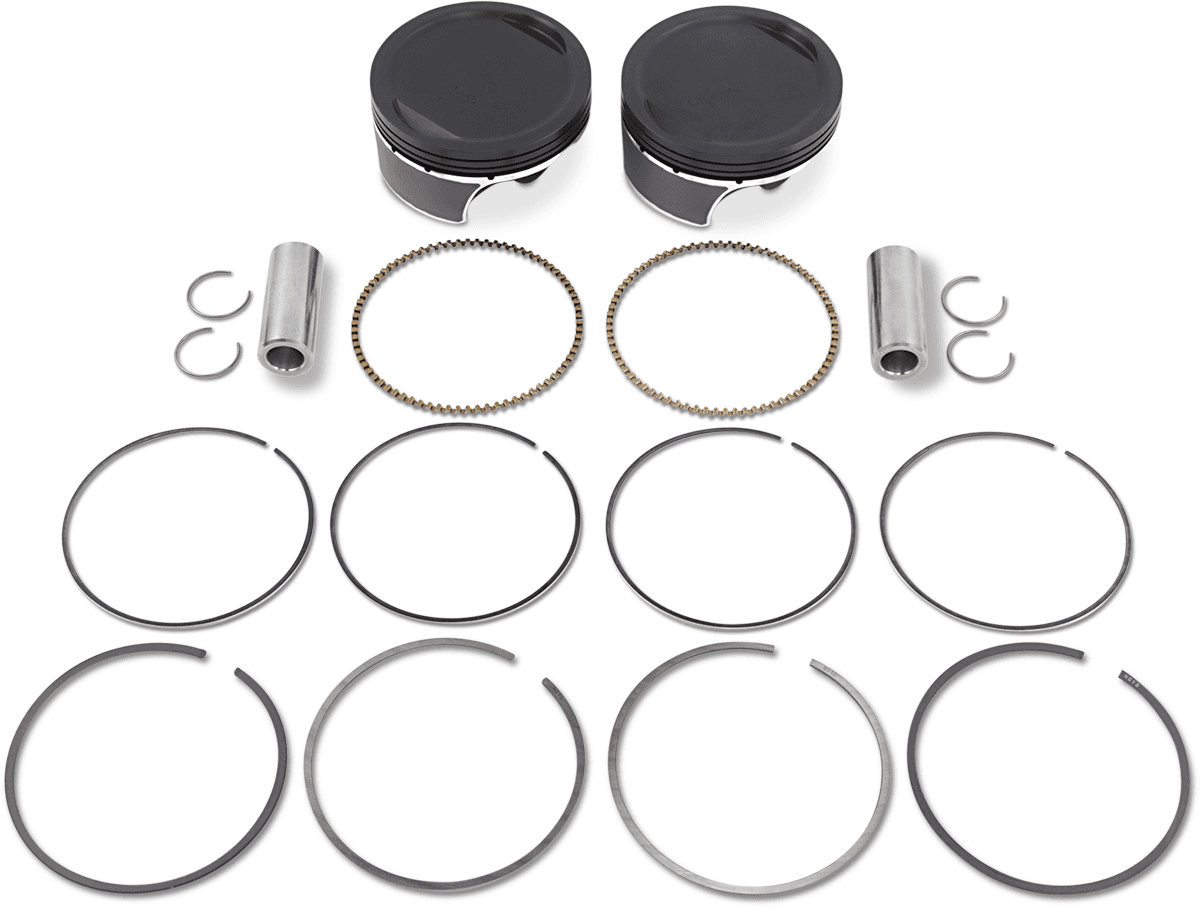 WISECO 0910-1998 Piston Kit - 3.885" - 103 Cubic Inch | 96 Cubic Inch Bored to 103 Cubic Inch - Twin Cam
