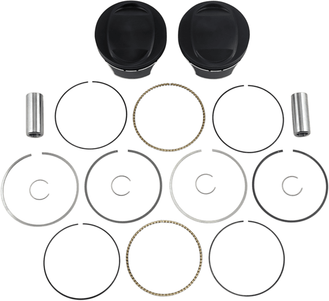 WISECO 0910-1999 Piston Kit - 3.875" - 103 Cubic Inch | 96 Cubic Inch Bored to 103 Cubic Inch - Twin Cam