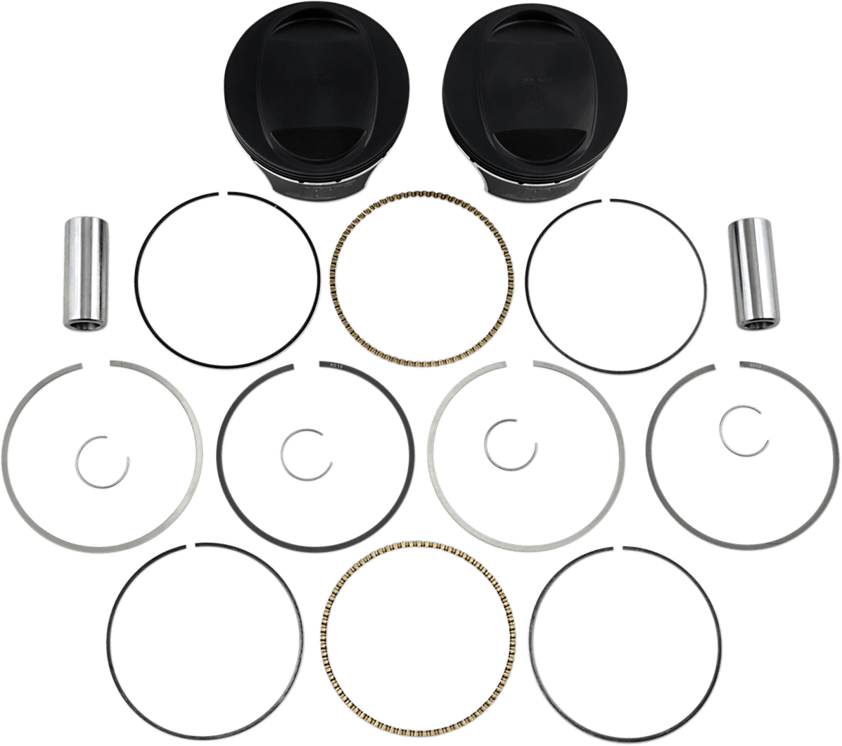WISECO 0910-2001 Piston Kit - 3.885" - 103 Cubic Inch | 96 Cubic Inch Bored to 103 Cubic Inch - Twin Cam