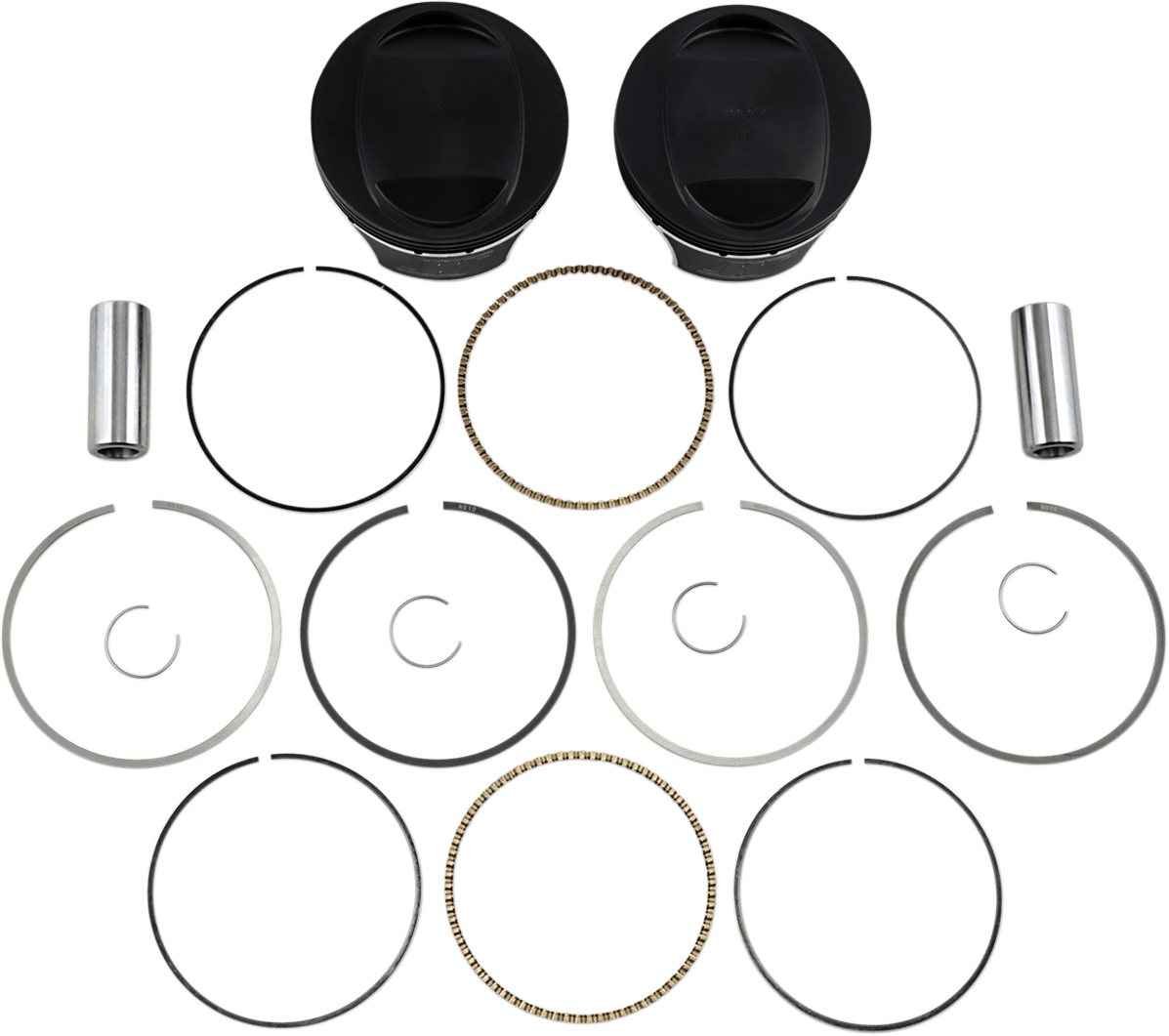 WISECO 0910-2001 Piston Kit - 3.885" - 103 Cubic Inch | 96 Cubic Inch Bored to 103 Cubic Inch - Twin Cam