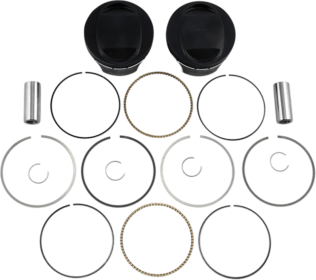 WISECO 0910-2001 Piston Kit - 3.885" - 103 Cubic Inch | 96 Cubic Inch Bored to 103 Cubic Inch - Twin Cam