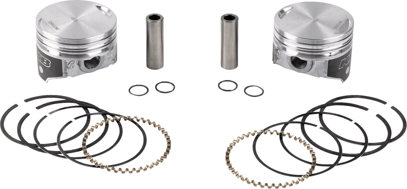 KB PERFORMANCE 0910-2017 Piston Kit - 3.498" +0.030" - 8.6:1 CR - 80" Evolution Big Twin