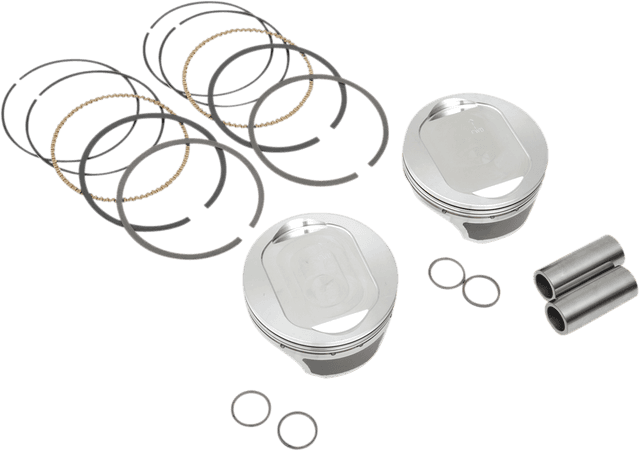 KB PERFORMANCE 0910-3970 Piston Kit - 3.875" Standard - 10.0:1 CR - 103" Twin Cam | 96" Big Bore to 103" w/SE 95 cc Heads