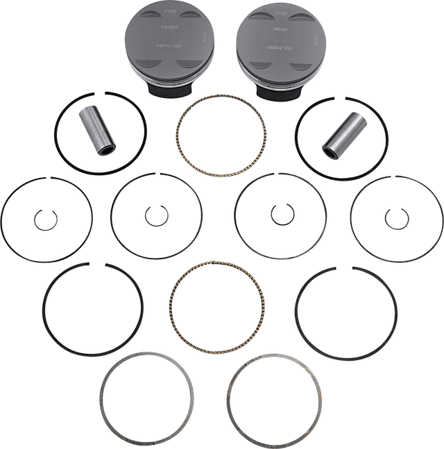 KB PERFORMANCE 0910-5726 Piston Kit - 4.125" +0.020" - 11.0:1 CR - 114"/117" Bored to 120" - M8