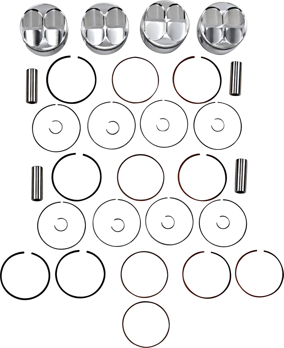 JE PISTONS 0910-5765 Piston Kit - 74.00 mm - 13.0:1 CR - Kawasaki